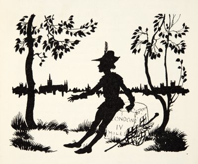 从The Arthur Rackham Fairy Book，pub再次转向Whittingon，Thrice Lord of London of London。 1933年 作者 亚瑟·拉克汉姆（Arthur Rackham）