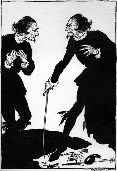 埃德加-爱伦-坡的 "威廉-威尔逊 作者 亚瑟·拉克汉姆（Arthur Rackham）