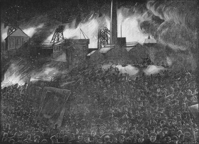 费瑟斯通骚乱：士兵向人民开火，1893年 1906年 作者 阿瑟·萨蒙