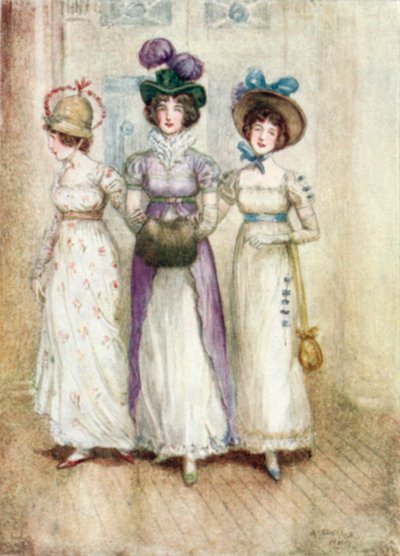简·奥斯汀的Northanger修道院的插图 作者 亚瑟·沃利斯·米尔斯