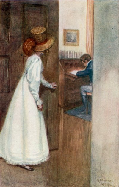 简·奥斯汀的Northanger修道院的插图 作者 亚瑟·沃利斯·米尔斯