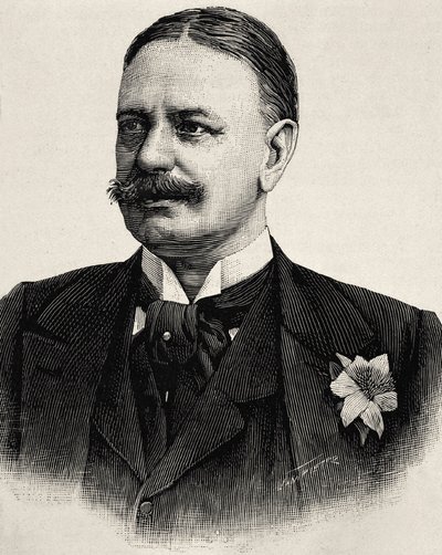 伯纳德-冯-布洛（1849-1929 年）。罗马帝国宰相（1900-1909 年）。蚀刻版画 作者 艺术家未知