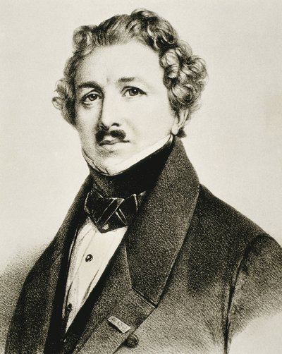 达盖尔，路易-雅克-曼德（1787-1851 年）。英国发明家，改进了摄影术。文学。 作者 艺术家未知