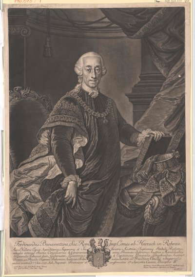 Ferdinand Bonaventure count von Harrach 作者 艺术家未知