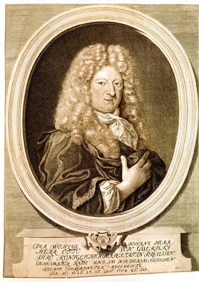 GUERICKE Otto，德国科学家、发明家、数学家和物理学家（蚀刻版画） 作者 艺术家未知
