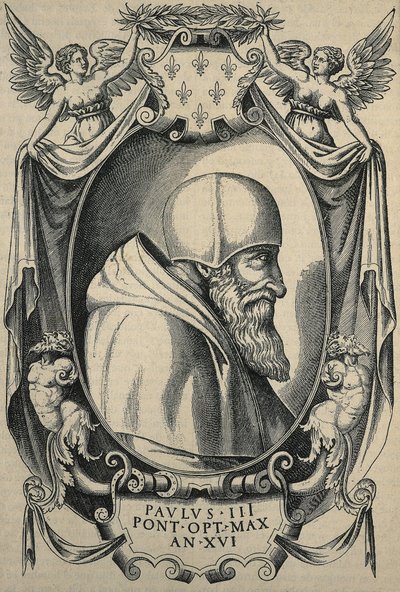 HULSIUS，Levinus（1550-1606 年）。保罗三世》，16 世纪末。雕刻。 作者 艺术家未知