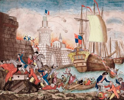 La Terreur：1793 年 9 月至 12 月的土伦围城战（版画） 作者 艺术家未知