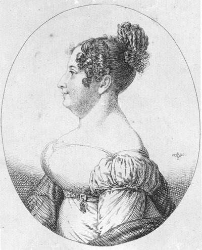 玛丽亚-夏洛特（Maria Charlotte），1782-1841 年，男爵夫人，柯尔本 作者 艺术家未知