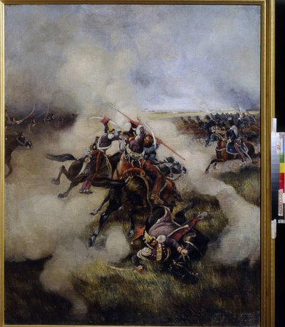 波兰乌合之众与哥萨克作战（布面油画） 作者 艺术家未知