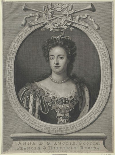 英国女王安妮（印刷品） 作者 艺术家未知