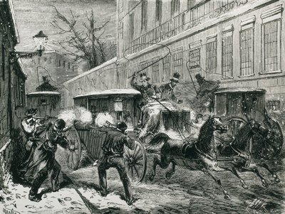 西班牙（1870 年）。普里姆将军遇刺（12 月 27 日，马德里 作者 艺术家未知