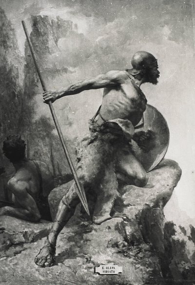 Viriathus（公元前 190-139 年）。抵抗罗马向西西班牙地区扩张的卢西坦人的领袖。雕刻 作者 艺术家未知