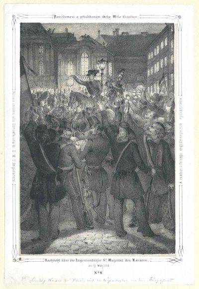 1848 年 5 月 15 日，皇帝陛下的诏书传遍全国 作者 艺术家未知