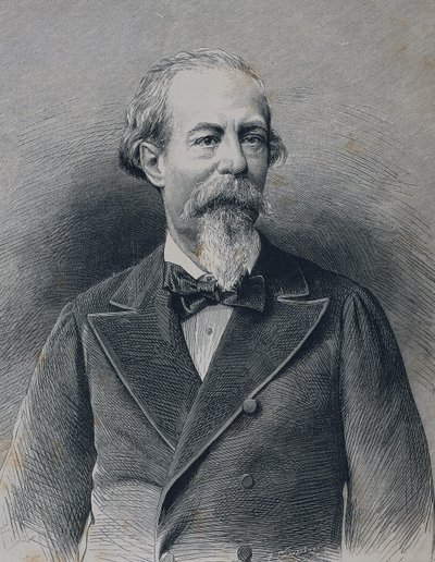 佐里拉-伊-莫拉尔，何塞（1817-1893 年）。西班牙浪漫主义诗人和戏剧家。雕刻 作者 艺术家未知
