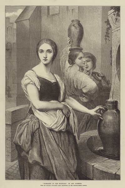 玛格丽特在喷泉 作者 艾瑞·谢弗（Ary Scheffer）