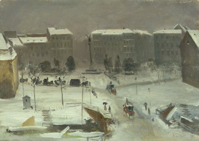 柏林的贝尔联盟广场，1870年 作者 阿斯坎·卢特索斯