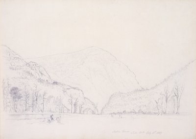 Notch House，怀特山，新罕布什尔州，1839年（纸上石墨） 作者 阿舍·布朗·杜兰德