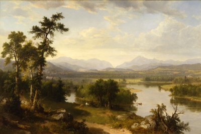白山（新罕布什尔州的 Gebirge）、弗兰科尼亚-塔尔（Frankonia-Tal. 作者 Asher Brown Durand