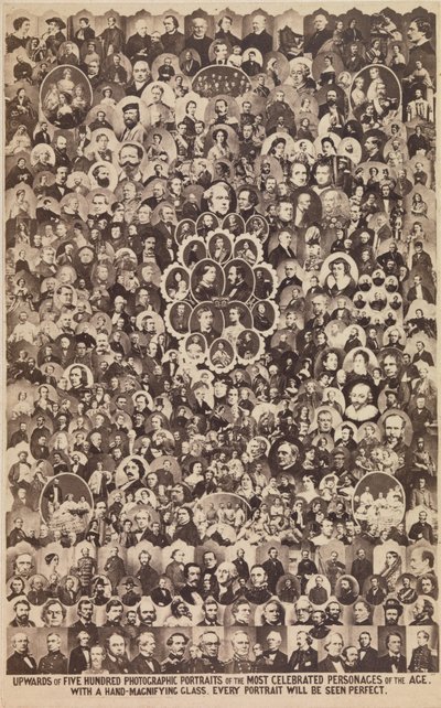五百多张最著名人物的摄影肖像，约1864年。 作者 阿什福德兄弟公司