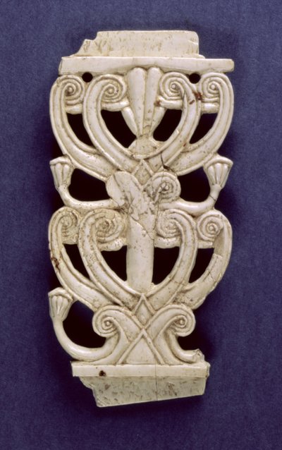 Palmete碎片从堡垒Shalmaneser，Nimrud，公元前8世纪 作者 亚述学校
