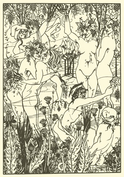 1894 年《复古的陷阱》（石版画） 作者 奥布里（后）比尔兹利