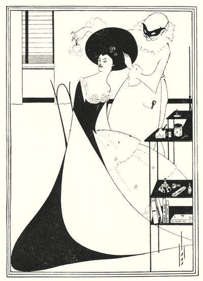 莎乐美的厕所》（雕刻）。 作者 奥布里（后）比尔兹利