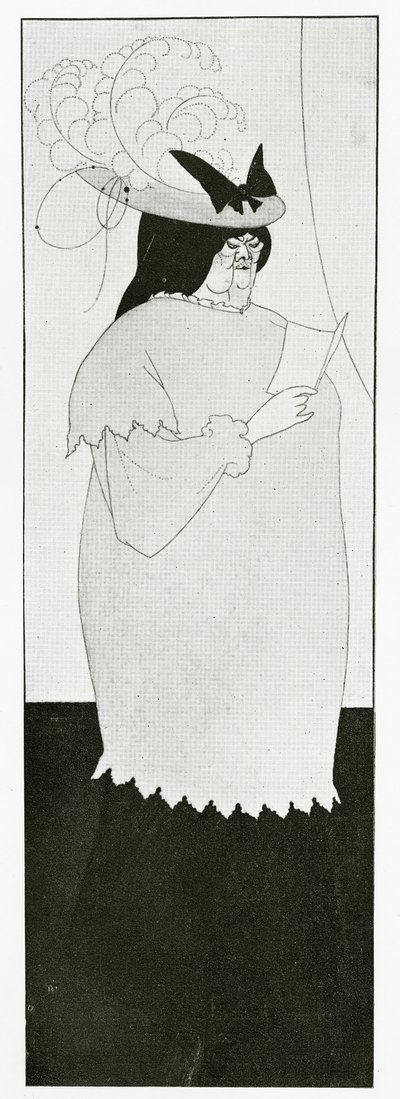 1894年&39;L&39;Education Sentimentale&39;的插图 作者 奥布里·比尔兹利