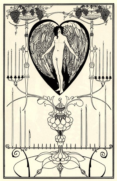 马克·安德烈·拉法洛维奇的《爱的镜子》插图，1895年 作者 奥布里·比尔兹利