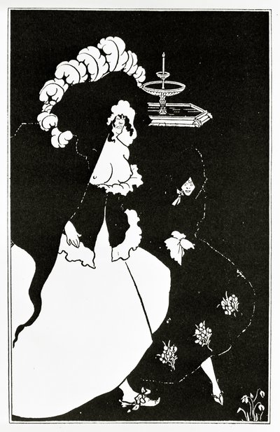 梅莎琳（Messaline）和同伴从妓院归来，约于1894年 作者 奥布里·比尔兹利