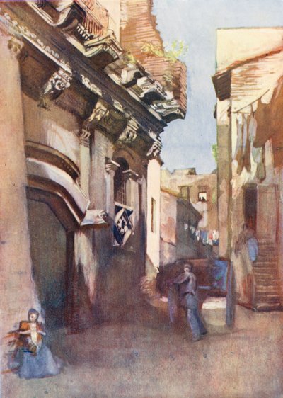 罗马：克雷森提乌斯家族（彩色石版画） 作者 奥布里·沃特菲尔德