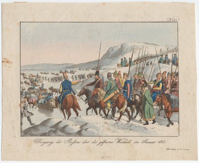 俄罗斯军队于1813年1月越过维斯瓦河。 1815年 作者 奥古斯特·弗里德里希·安德里亚斯·坎普