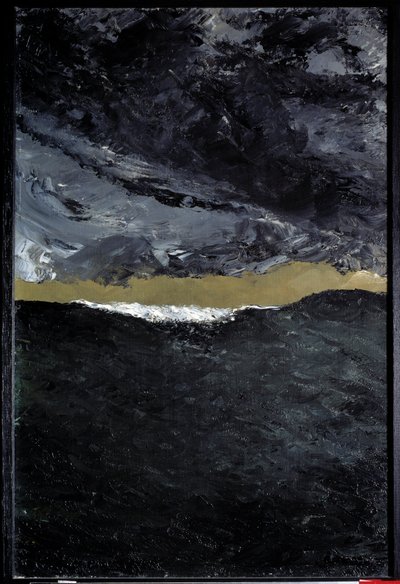 第七波。 奥古斯特·斯特林堡 (1849-1912) 的绘画 起诉。 作者 八月约翰斯特林堡