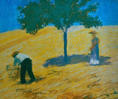 玉米田中的树 作者 奥古斯特·马克