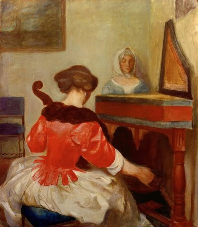 演唱会，杰拉德·特·波希（Gerard ter Borch）之后复制 作者 奥古斯特·马克