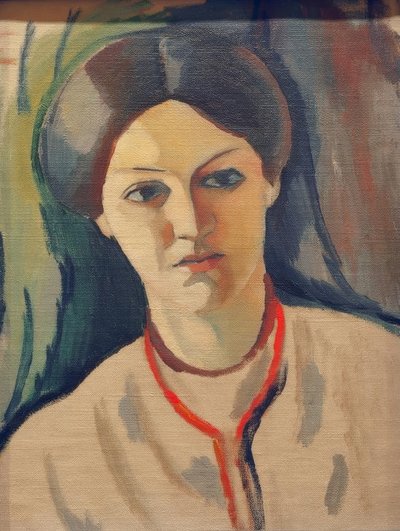 艺术家妻子的头像 作者 奥古斯特·马克