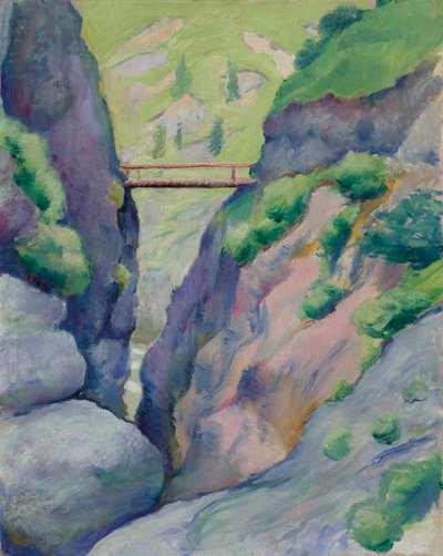 泰根湖峡谷 作者 奥古斯特·马克