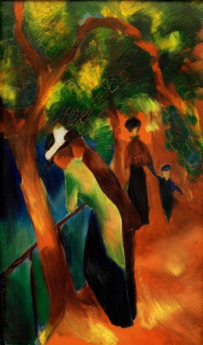 阳光明媚的方式 作者 August Macke