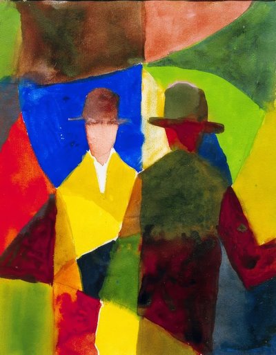 橱窗里的倒影 作者 August Macke
