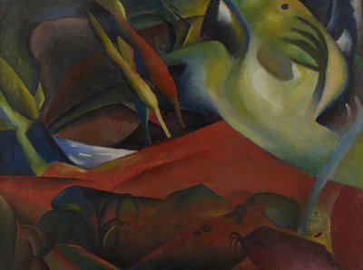 暴风雨，1911年。 作者 奥古斯特·马克