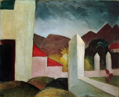 突尼斯景观 作者 August Macke