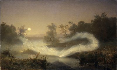 la danse des elfes - Malmstroem, August (1829-1901) 布面油画 1866 斯德哥尔摩国家博物馆 90x149 作者 奥古斯特·马尔姆斯特伦