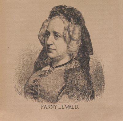 作家Fanny Lewald 1811-1889年，1879年。 作者 奥古斯特·舒伯特