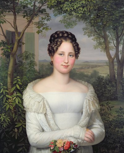 霍斯特曼夫人的肖像，1822年 作者 August von der Embde