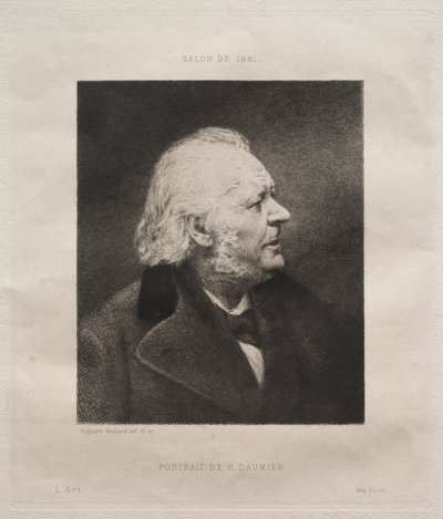 阿诺·多米耶（HonoréDaumier），1881年。 作者 奥古斯特·波拉德（Auguste Boulard）