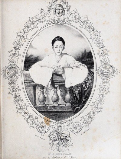 Jean-Gaspard Deburau饰演的皮埃罗，1845年 作者 奥古斯特花束