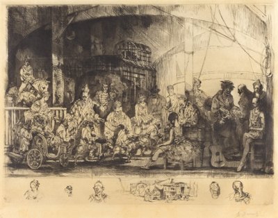 Frattelini 马戏团 作者 奥古斯特·布洛埃（Auguste Brouet）