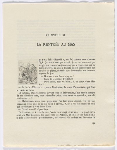 Frédéric Mistral: Frédéric Mistral 的 Mémoires et Recits：建筑物和树木（第 131 页） 作者 奥古斯特·布洛埃（Auguste Brouet）