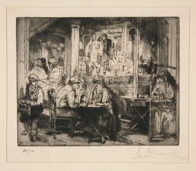 咖啡馆 作者 Auguste Brouet