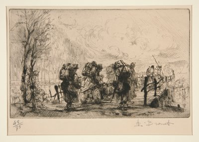 比利时机枪手 作者 Auguste Brouet