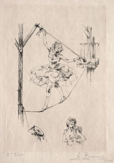 走钢丝舞者 作者 奥古斯特·布洛埃（Auguste Brouet）